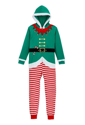 Boys Matching Elf Onesie Family Pajamas, Multi,