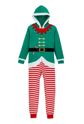 Boys Matching Elf Onesie Family Pajamas, Multi, Size 4-5