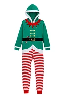 Boys Matching Elf Onesie Family Pajamas, Multi, Size 4-5