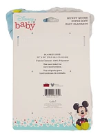 Baby Boys Mickey Mouse Graphic Plush Blankets 2 Pack, Multi