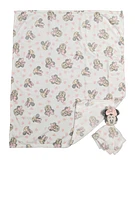 Baby Girls Minnie Mouse Blanket and Teething Lovey Set, Multi