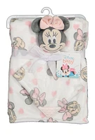 Baby Girls Minnie Mouse Blanket and Teething Lovey Set, Multi