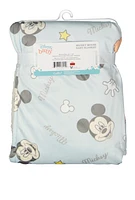 Baby Boys Mickey Mouse Graphic Sherpa Blanket, Blue