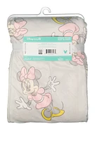 Baby Girls Minnie Mouse Graphic Sherpa Blanket, Grey