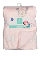 Baby Girls Minnie Mouse Sherpa Blanket, Pink