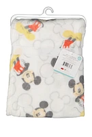 Baby Boys Mickey Mouse Plush Blanket and Teething Lovey, White