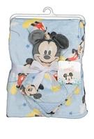 Baby Boys Mickey Mouse Blanket and Teething Lovey, Blue