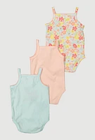 Baby Girls 0-9M Born To Stand Out Graphic Bodysuits and Sunglasses, Multi, Size 3-6M