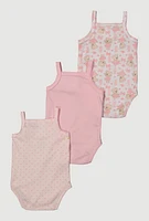 Baby Girls 0-9M Tutu Cute Graphic Bodysuits with Sunglasses, Pink, Size 0-3M