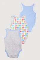 Baby Boys 0-9M Born To Roar Bodysuits with Sunglasses, Multi, Size 0-3M