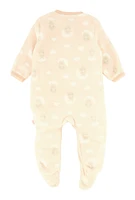 Baby Girls 0-9M Little Dreamer Footed Jumpsuit, Beige, Size 3-6M