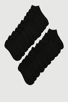 Toddler Girls Basic Socks 20 Pack, Black