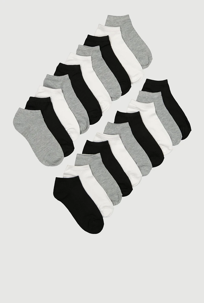 Girls Basic Socks 20 Pack, Multi