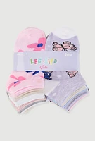 Toddler Girls Assorted Ankle Socks 20 Pack, Multi