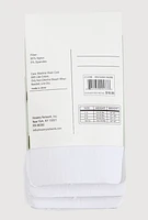 Little Girls Basic Footed Tights 3 Pack Size 4-6, White