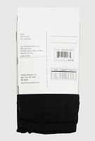 Little Girls Opaque Footed Tights 3 Pack Size 4-6, Black