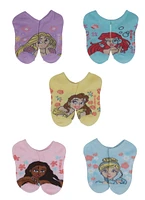 Girls Princess Graphic Print Socks 5 Pack, Multi