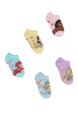 Toddler Girls Princesses Socks 5 Pack, Multi