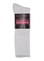 Girls 3-8.5 Cable Knit Knee High Socks 2 Pack, White
