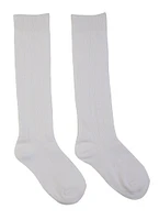 Girls 4-10 Knee High Socks 2 Pack, White