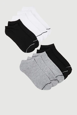 Boys Solid Low Cut Socks 10 Pack,