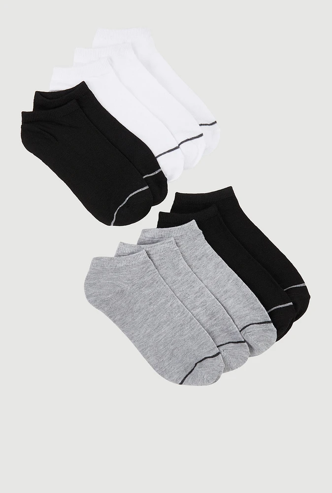 Boys Solid Low Cut Socks 10 Pack,