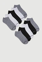 Boys Contrast Trim Ankle Socks 10 Pack,