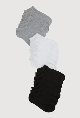Toddler Boys Low Cut Socks Size 20 Pack Size 5-10, Multi
