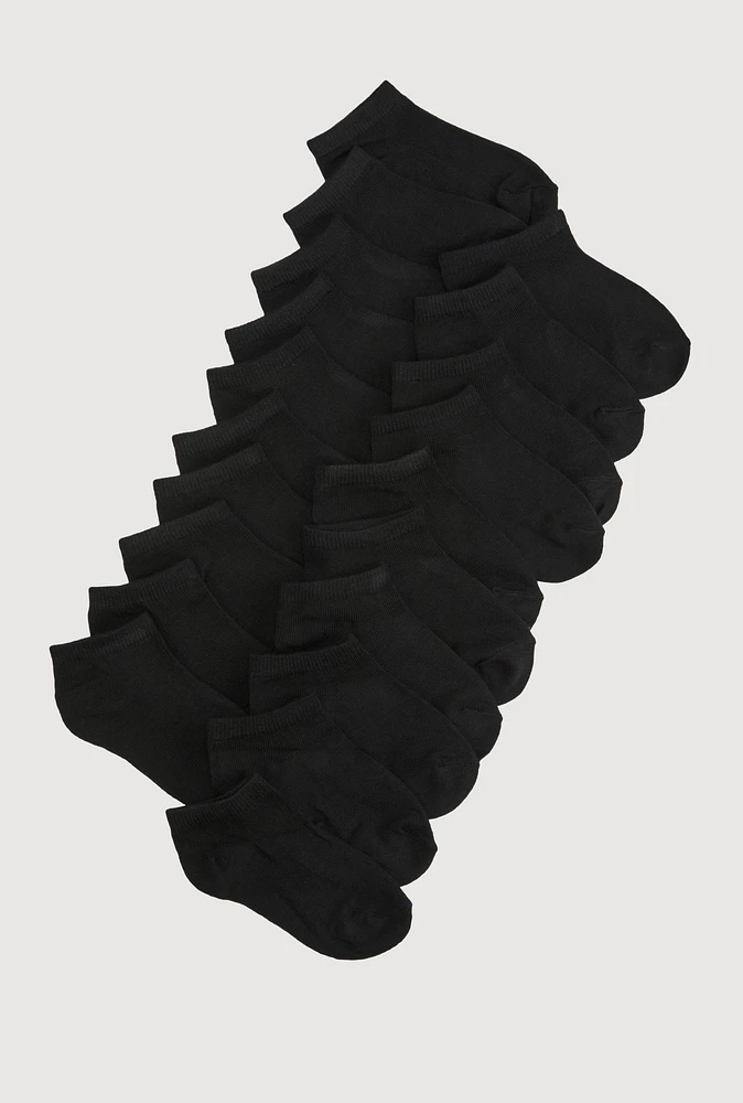 Boys Low Cut Socks 20 Pack 4-10,