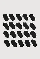 Boys Low Cut Socks 20 Pack 4-10,