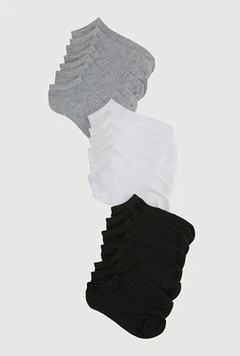 Boys Low Cut Socks Size 20 Pack Size 4-10, Multi