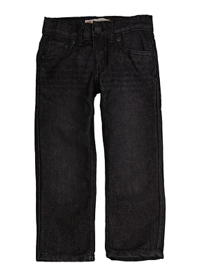 Little Boys Levis Solid Straight Leg Jeans, Black, Size 4
