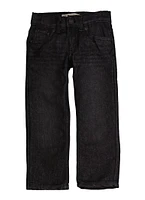 Little Boys Levis Solid Straight Leg Jeans, Black, Size 4