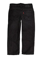 Little Boys Levis Solid Straight Leg Jeans, Black, Size 4