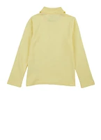 French Toast Girls 4-6x Long Sleeve Polo Shirt, Yellow,