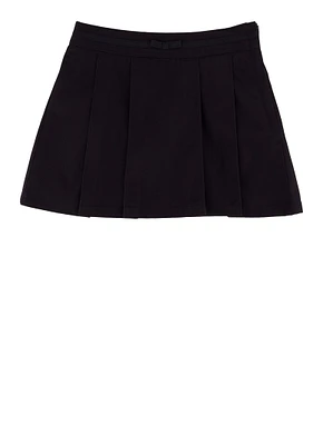 French Toast Girls 4-6x Bow Detail Pull On Pleated Skort, Blue, Size 6X