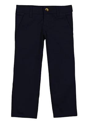 French Toast Girls 4-6x Solid Straight Leg Pants, Blue,