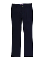 French Toast Junior Solid Straight Leg Pants, Blue, Size 4