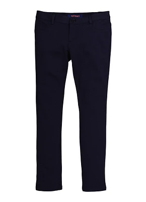 French Toast Junior Stretch Skinny Leg Pants, Blue, Size 8