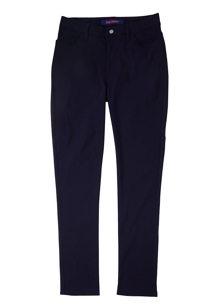 French Toast Junior Skinny Leg Pants, Blue,