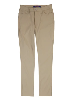 French Toast Junior Girls Stretch Skinny Leg Khaki Pants, Khaki, Size 8