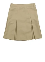 French Toast Girls 7-14 Kick Pleated Skirt, Khaki, Size 14