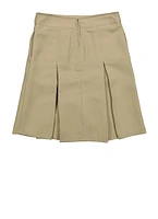 French Toast Girls 7-14 Kick Pleated Skirt, Khaki, Size 14