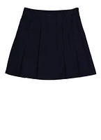 French Toast Girls 7-14 Solid Pleated Skirt, Blue, Size 14