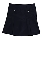 French Toast Girls 7-14 Rhinestone Detail Pleated Skort, Black, Size 8