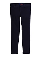 French Toast Girls 7-14 Solid Skinny Leg Khaki Pants, Blue, Size 8