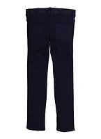French Toast Girls 7-14 Solid Skinny Leg Khaki Pants, Blue, Size 14