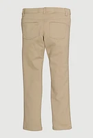 French Toast Girls 7-14 Skinny Leg Khaki Pants, Khaki, Size 12