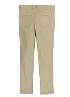 French Toast Girls 7-14 Basic Skinny Leg Pants, Khaki,
