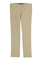 French Toast Girls 7-16 Solid Skinny Leg Pants, Khaki,